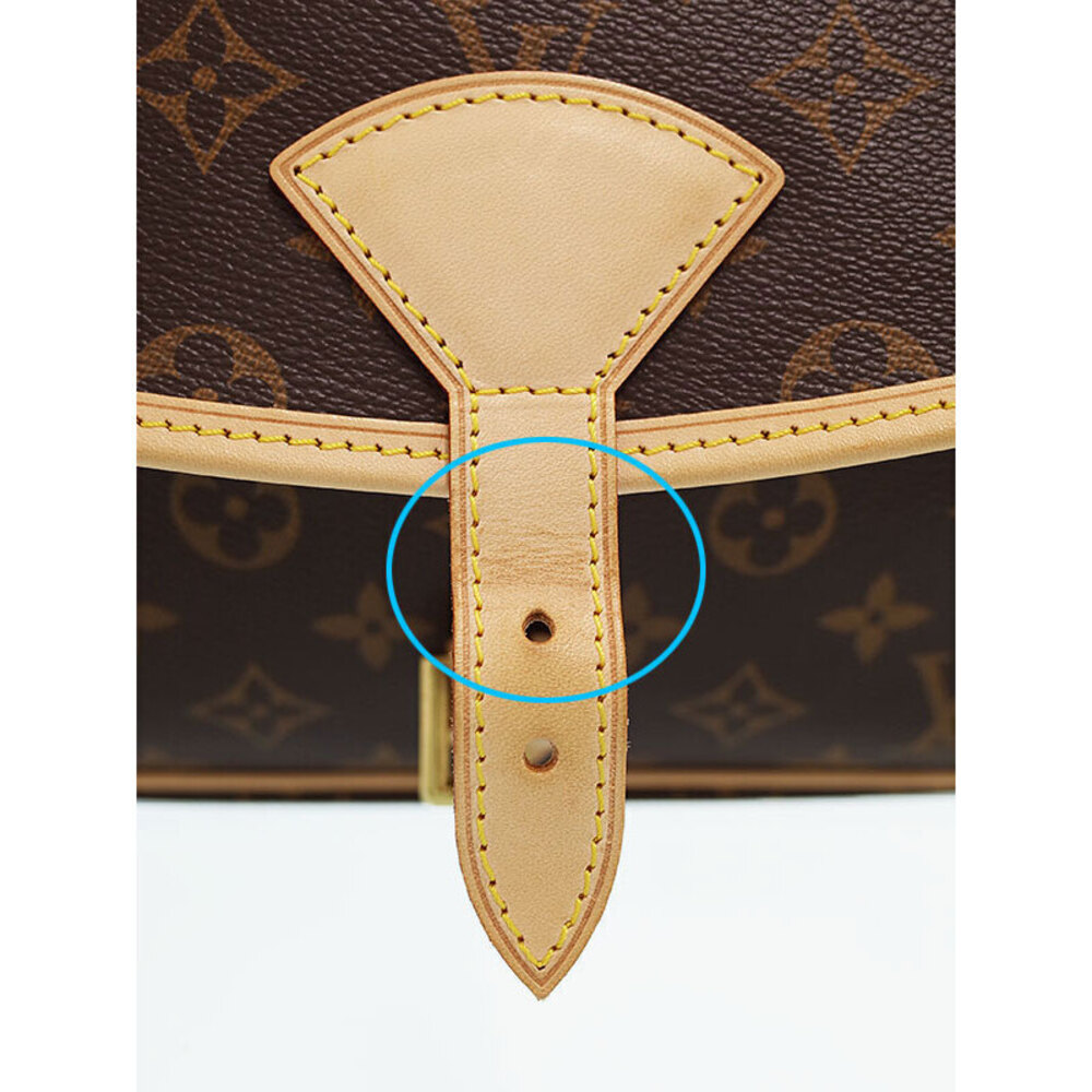 Louis Vuitton Monogram Shoulder Sologne Bag Leather Brown - Picture 5 of 5